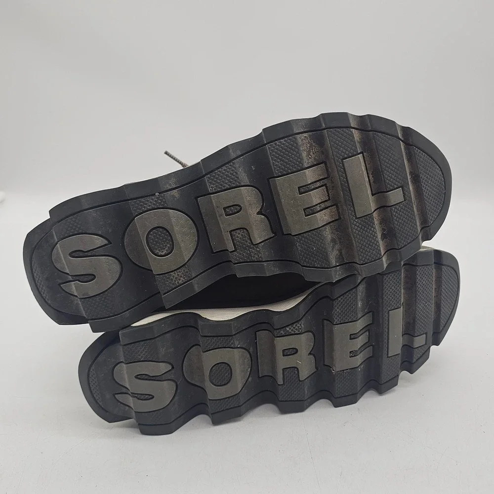 SOREL Z79115 Womens Kinetic Caribou Waterproof Sneaker Boots Size 9 Gray/Green